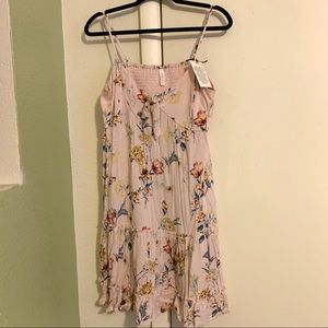 🎉Xhilaration Blush Pink Floral Print Dress NWT